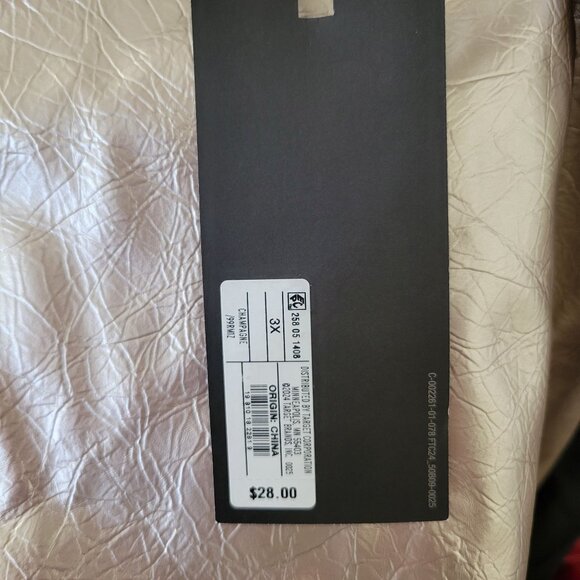 Metallic Gold Faux Leather Skirt Future Collective 3X With Side Zipper Closure - Picture 7 of 7